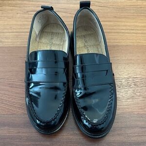 Kelsi Dagger Glossy Black Loafers for Women